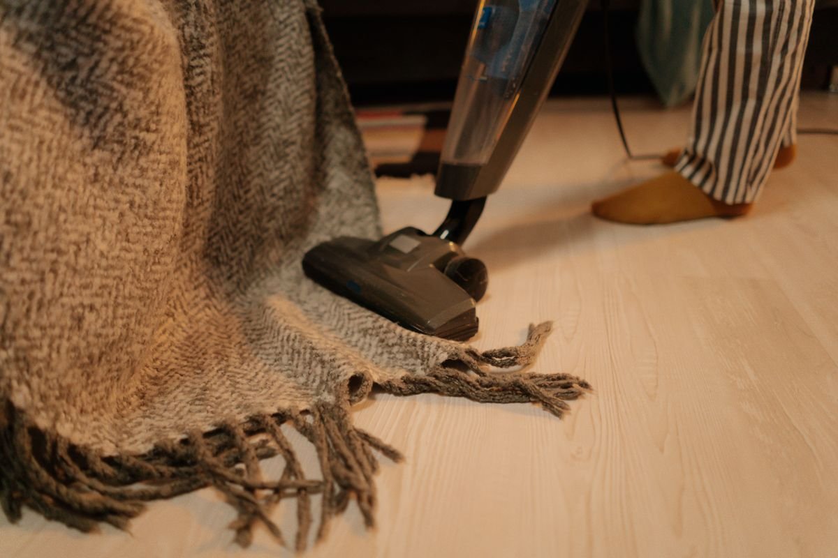 Limpieza de textiles del hogar con aspiradora