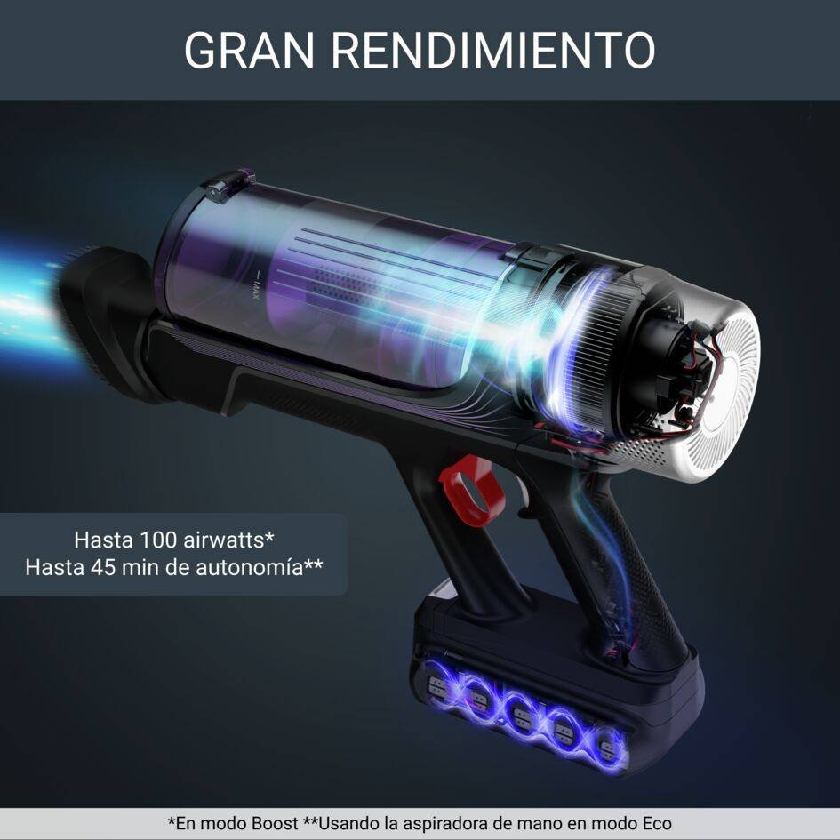 Rowenta X-Force Flex 9.60: 100 airwatts y 45 min de autonomía